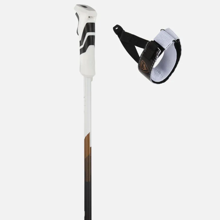 Rossignol Electra Premium Carbon R-Clip Ski Poles Gold
